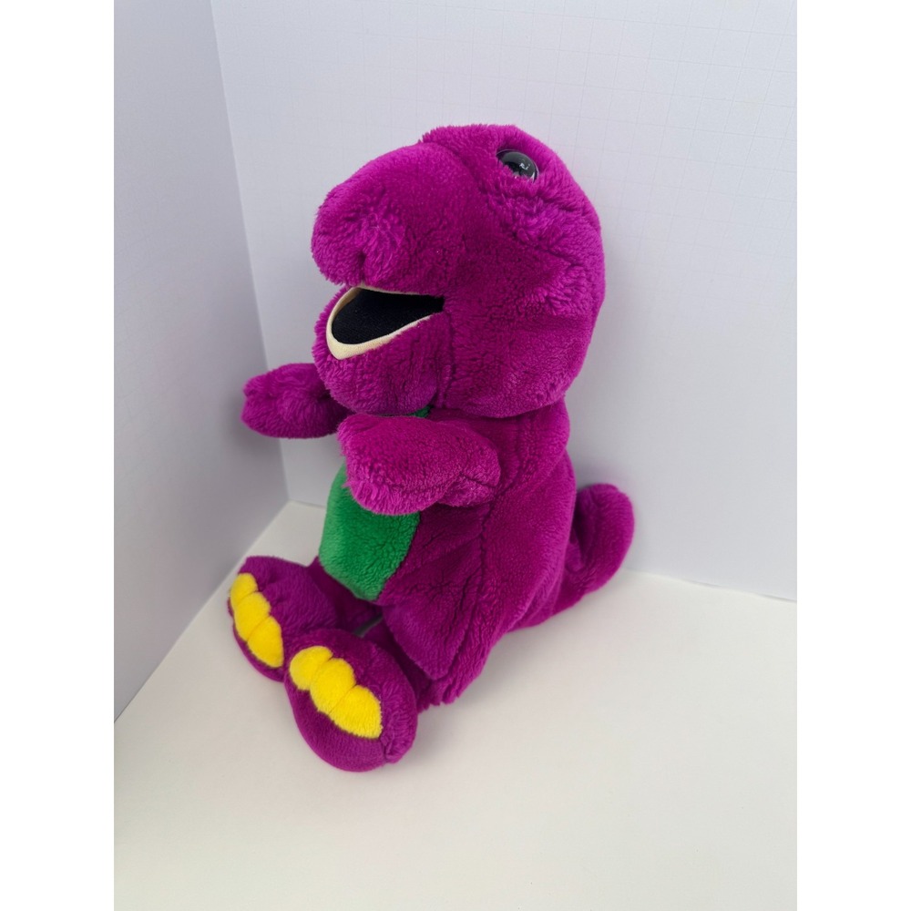 Vintage Barney Purple Dinosaur Plush Stuffed Animal 14" The Lyons Group 1992